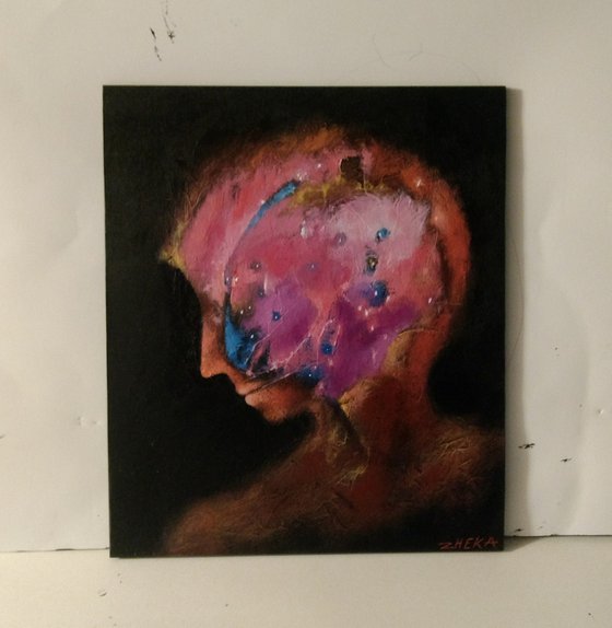 Abstract portrait. new painting