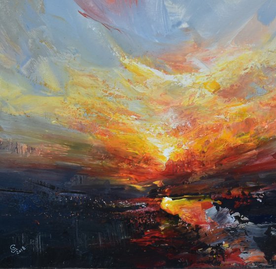 In the evening embrace