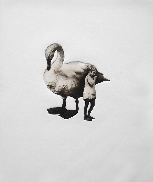 Girl and Swan No.4 by Jaco Putker