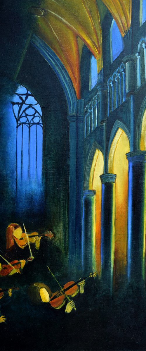 Sax concerto in a church by Pol Henry Ledent