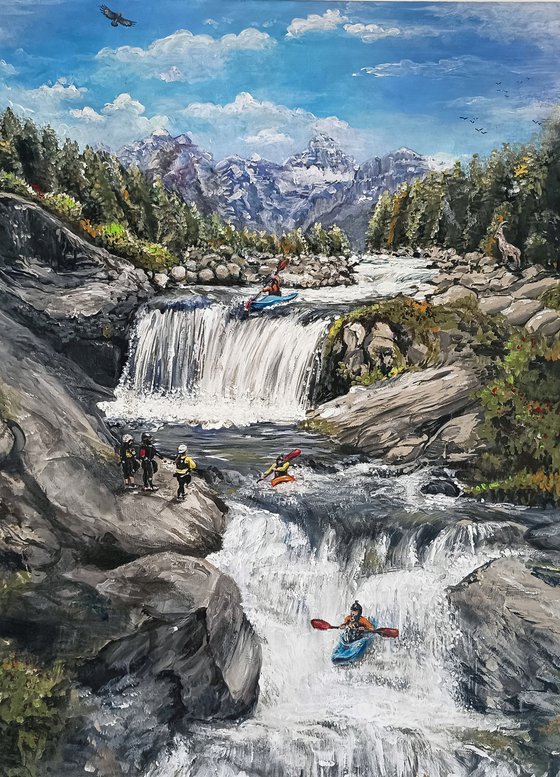 Discesa con il kayak