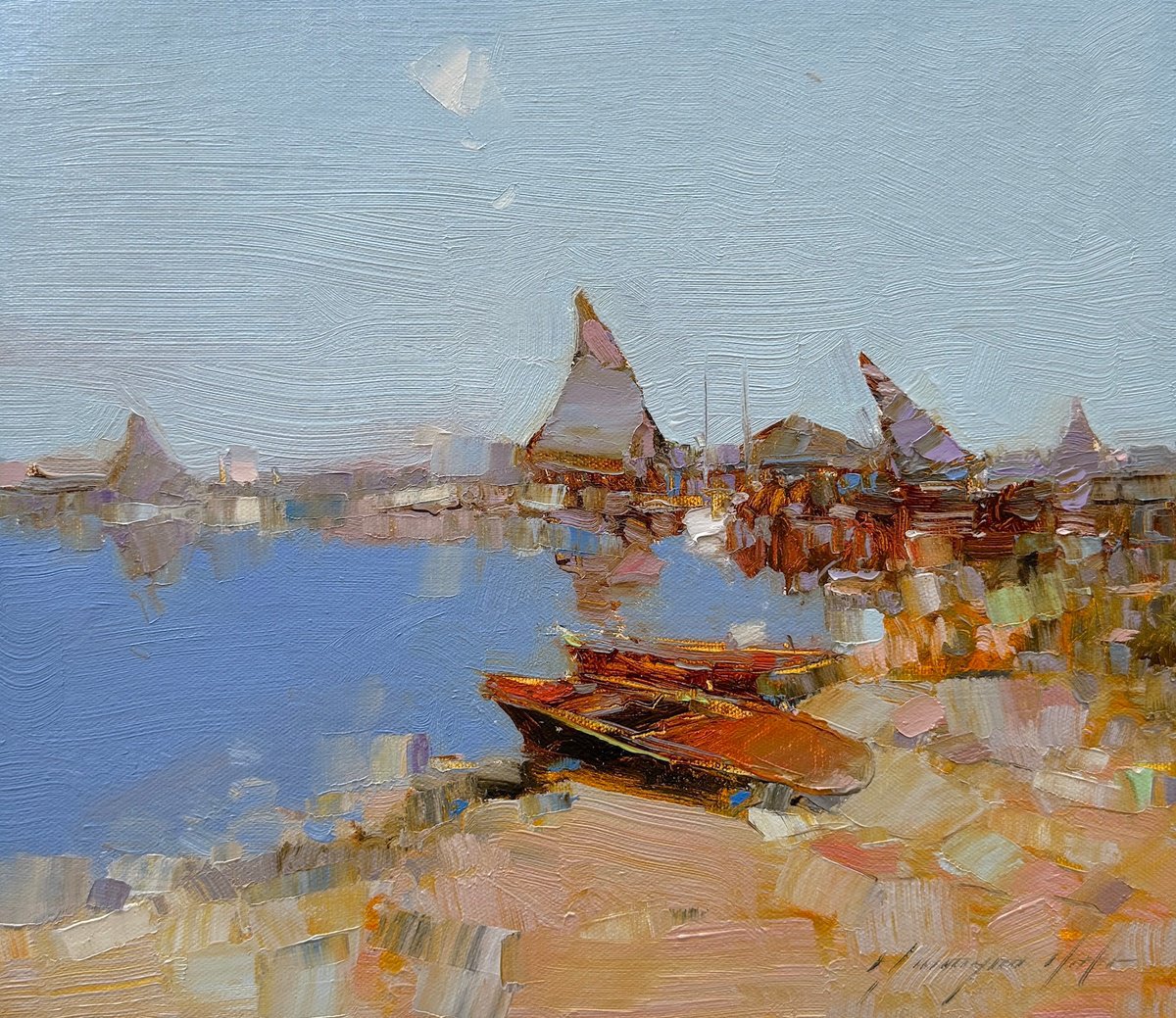 Harbor By Vahe Yeremyan, 13 X 11, Artwork For Sale On Artfinder