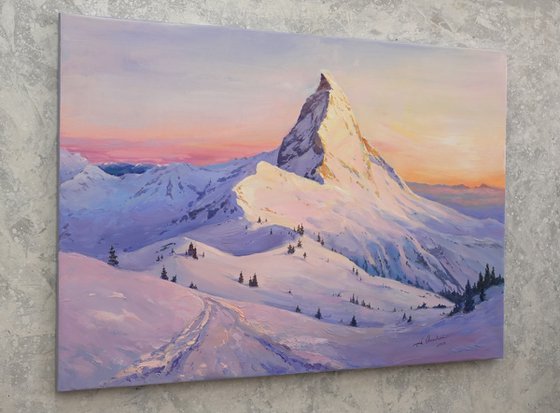 Winter day near the Matterhorn