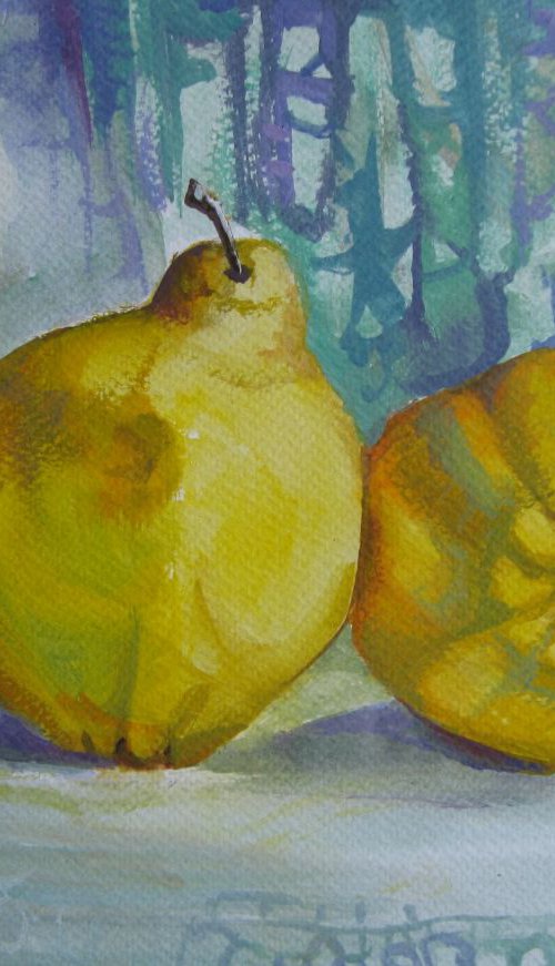 Two quinces by Elena Oleniuc