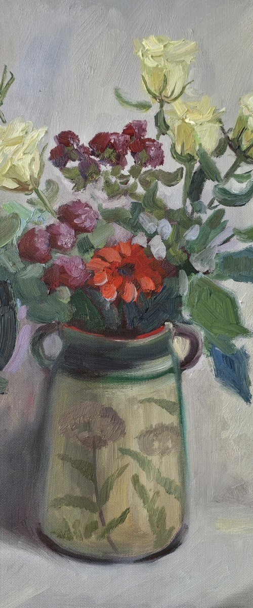 "Yellow roses" by Olena Kolotova