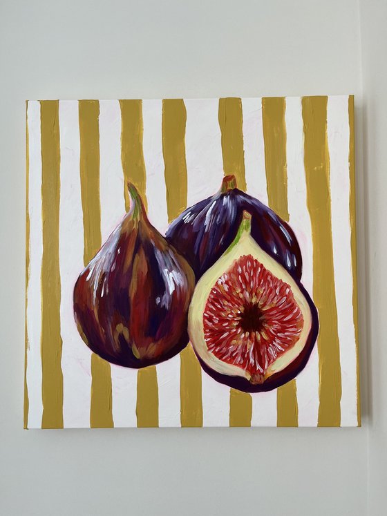 Vintage Striped Figs