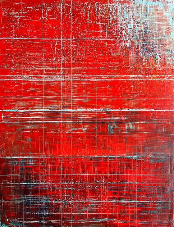 Double Crossed By Red (36x48in)