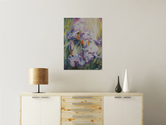 Delicate irises