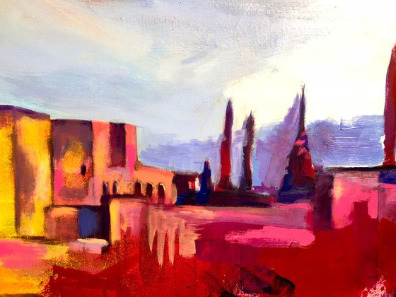 New Alhambra Acrylic on Canvas 120x60cm