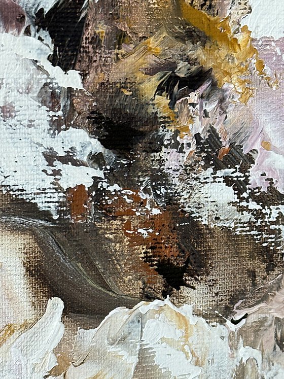 Ochre & Olive Abstraction set