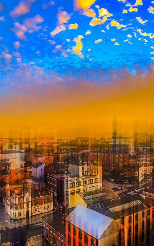 Abstract Nottingham: City Skyline by Graham Briggs