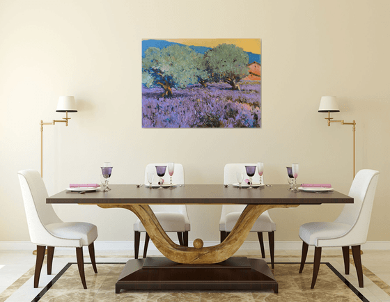 Lavender and Olive Trees