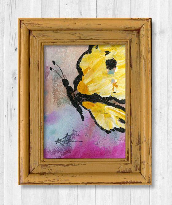 Butterfly Beauty 7 - Framed Painting by Kathy Morton Stanion