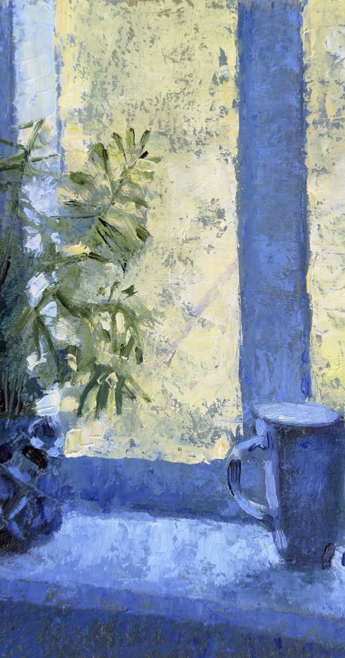 Blue window by Olha Laptieva