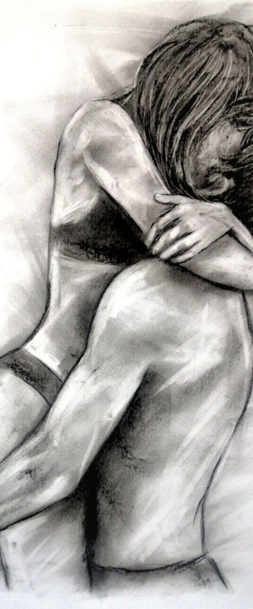 Lovers embrace V by Mateja Marinko