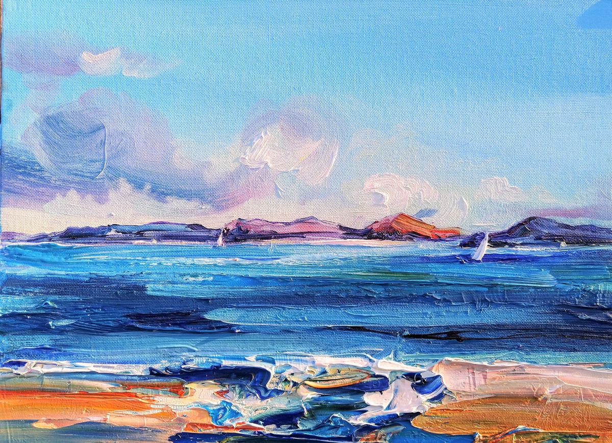 Windy Beach Nairn by Katharine Slaven