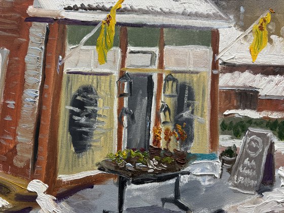 Dalen Flower Shop in Winter