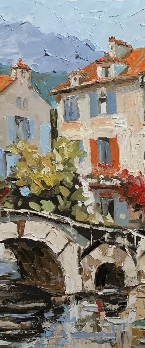 Alpine Town in Autumn Light. by Vita Schagen