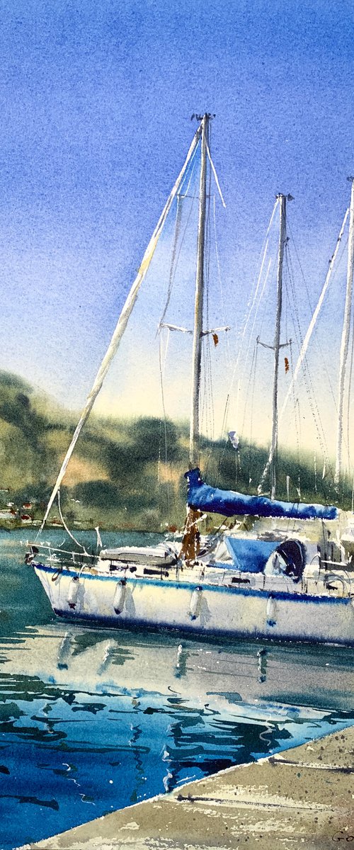 Yacht #2, Montenegro by Eugenia Gorbacheva