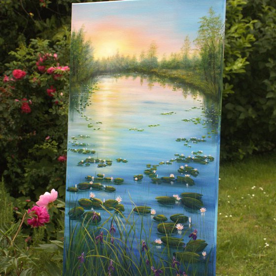 Set of 2 lily pond