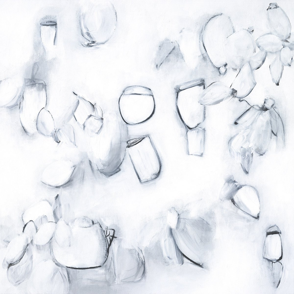 Abstract Acrylic Painting By Sara Richardson Artist, 24 X 24", Float No.26, Original Artwork