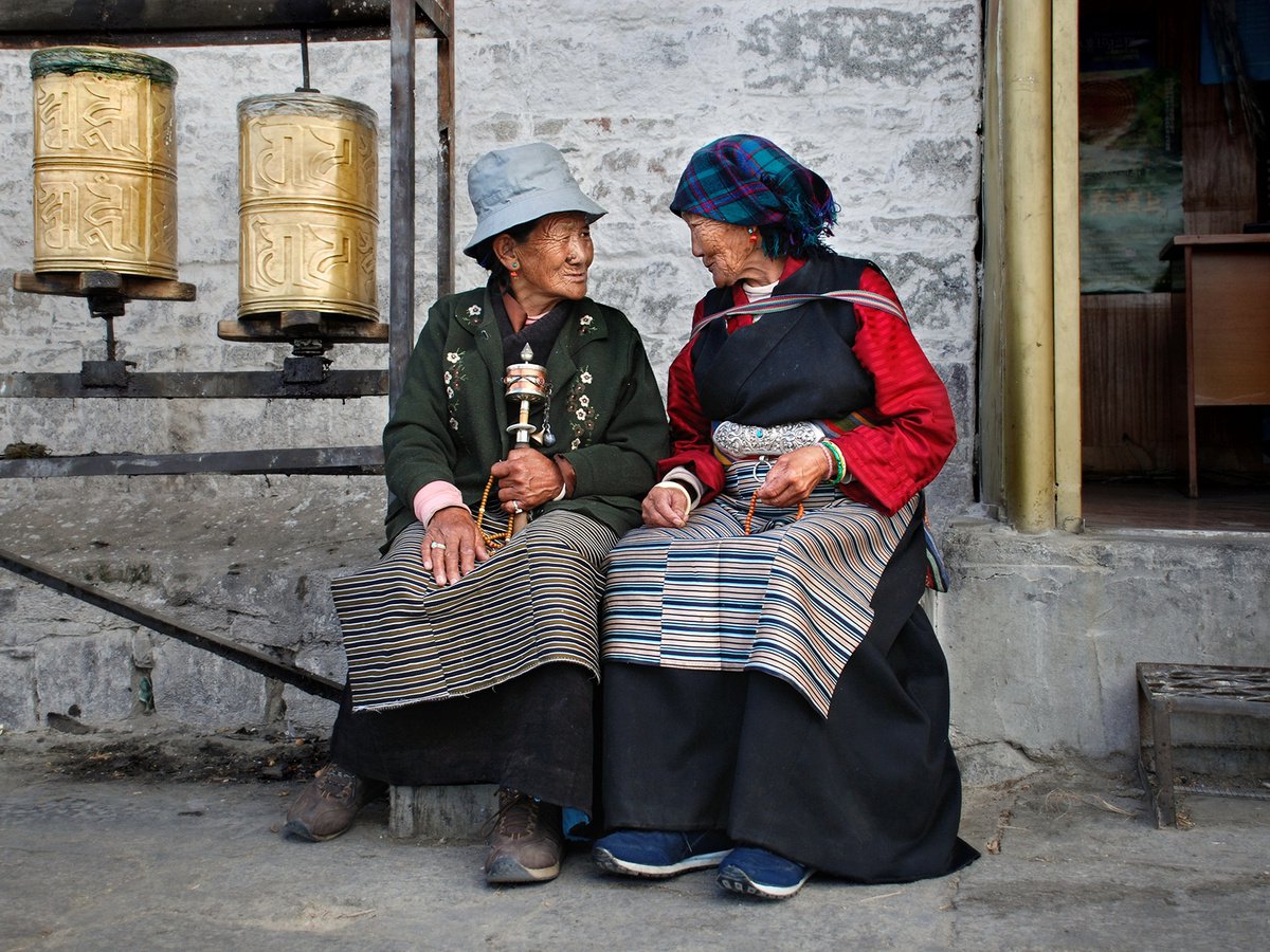 Tibetan Women - Lhasa by Jacek Falmur