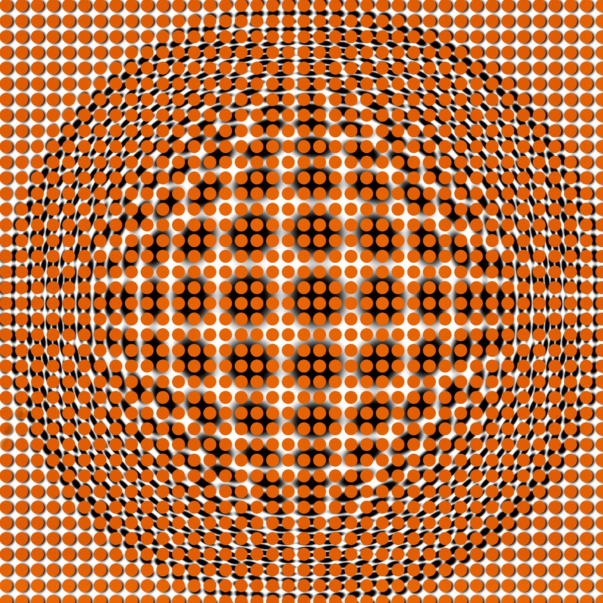 Abstract Giclee Print By Sumit Mehndiratta, 39 X 39", Blurred Illusion, Original Artwork