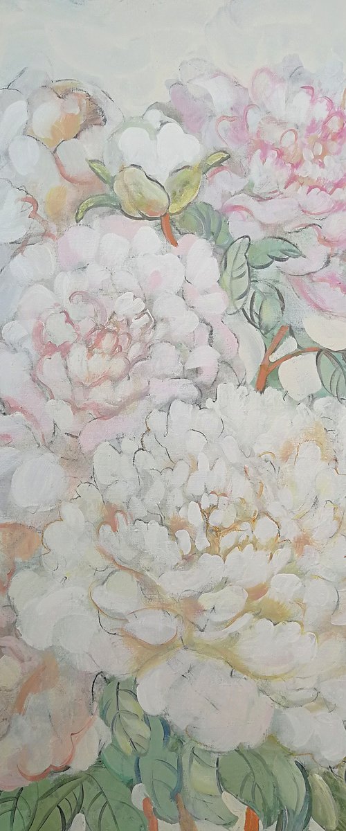 “Oriental Peonies” by Anna Silabrama