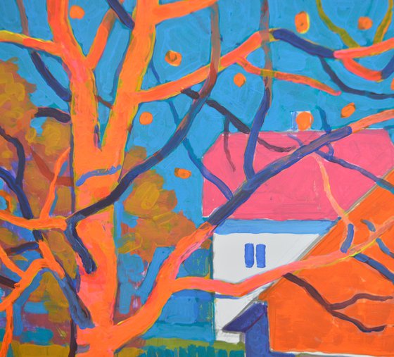 Autumn Garden in the Village