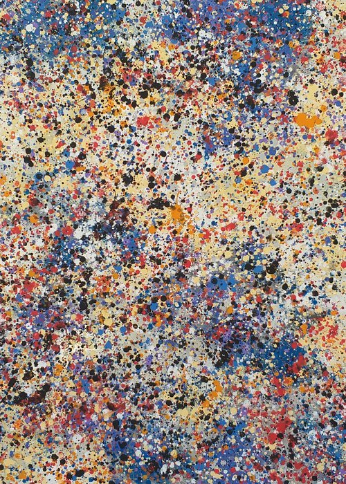 Abstract J. Pollock style acrylic by M.Y. by Max Yaskin