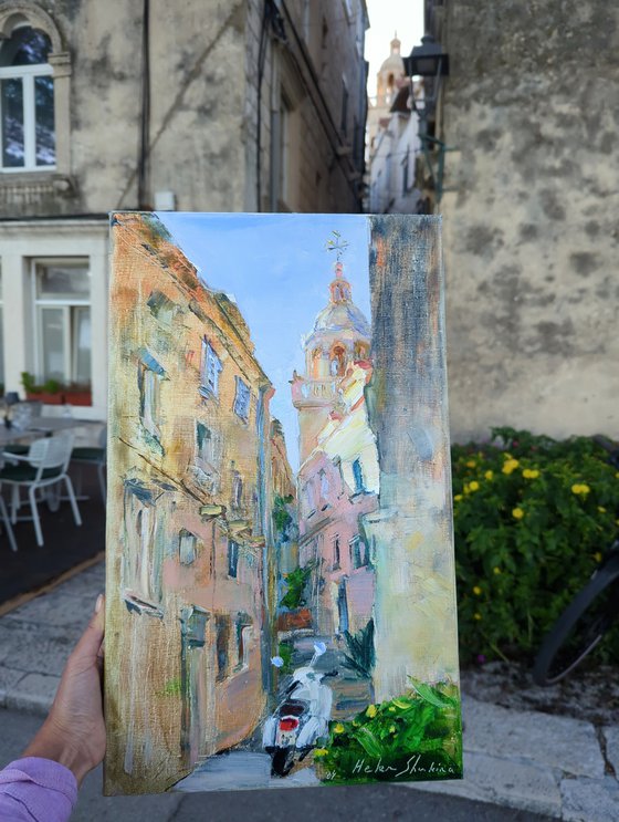 Italian street of Korcula