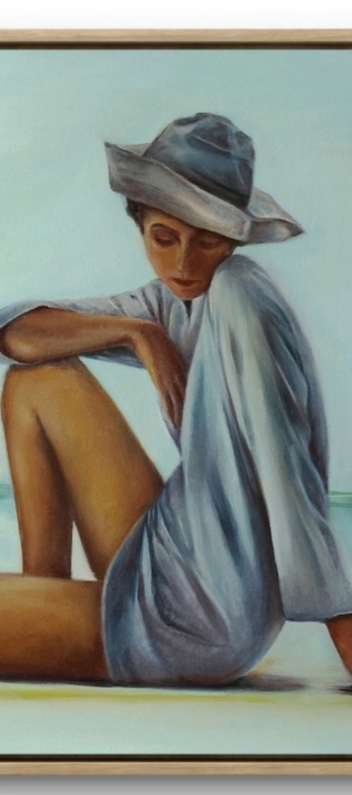 Summer on a solitary beach by Veronica Ciccarese