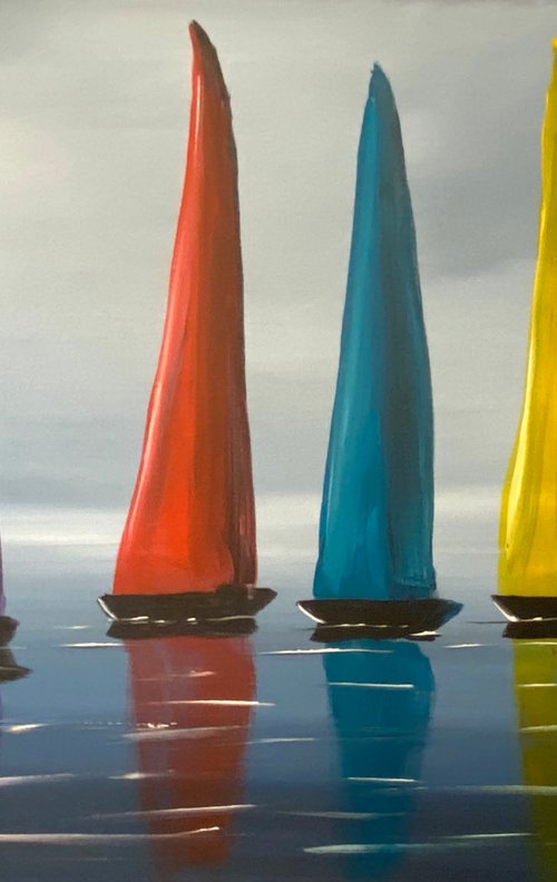 Stormy Colourful Regattas by Aisha Haider