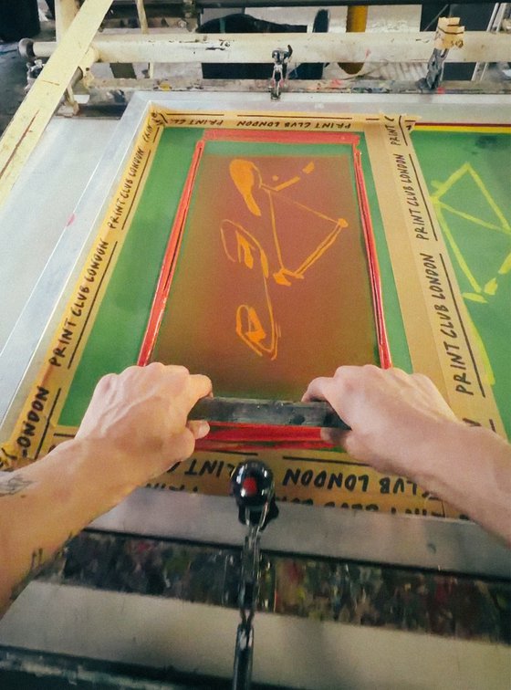 A Bike Around, Limited Edition screen-print