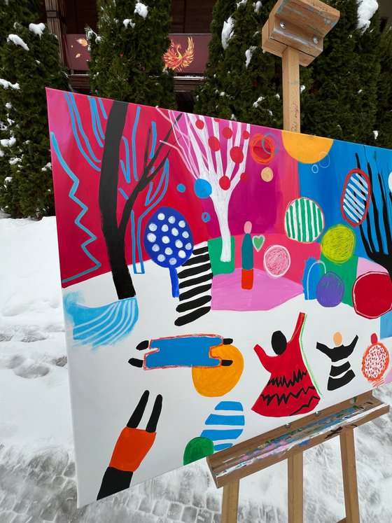 Winter painting