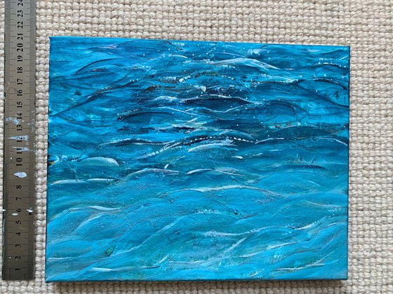 Seascape Water Painting Original Art on Canvas For Home Decor Wall Art Gift Ideas