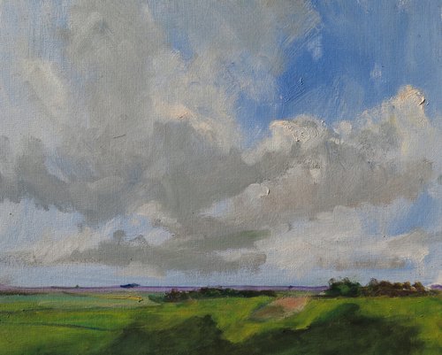 Cloud Shadow on the Wolds by Malcolm Ludvigsen