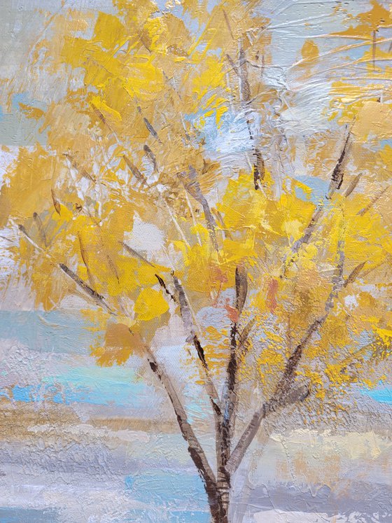 Golden Tree and Fog I