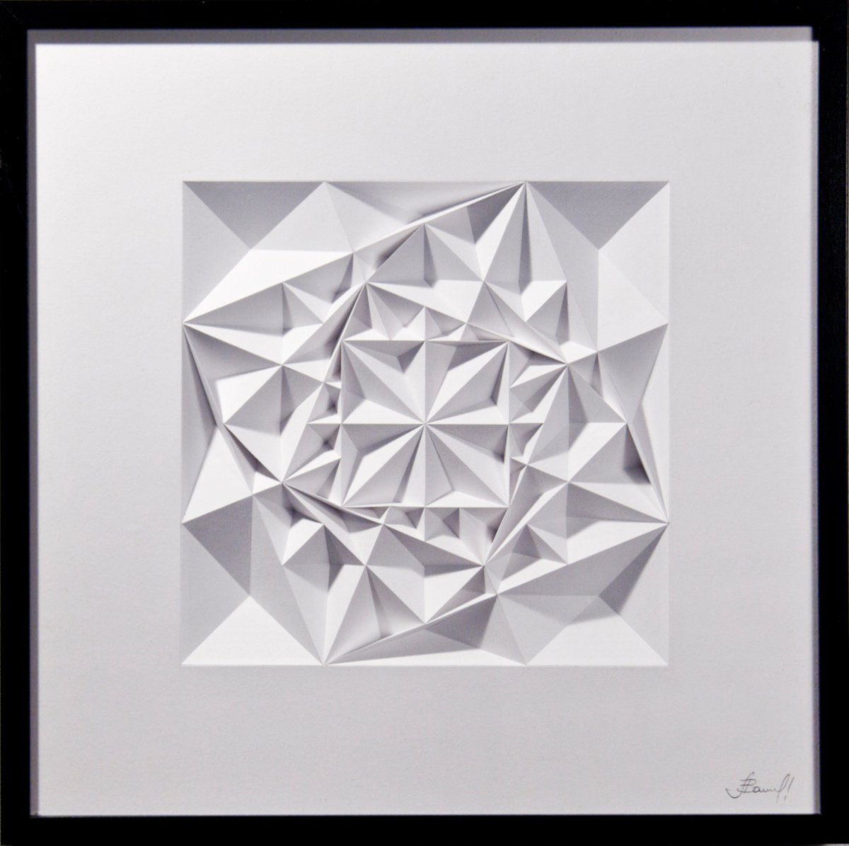 Geometric Abstract Sculpture By Letovbarski Artlab, 20 X 20", Gate #68, Original Artwork