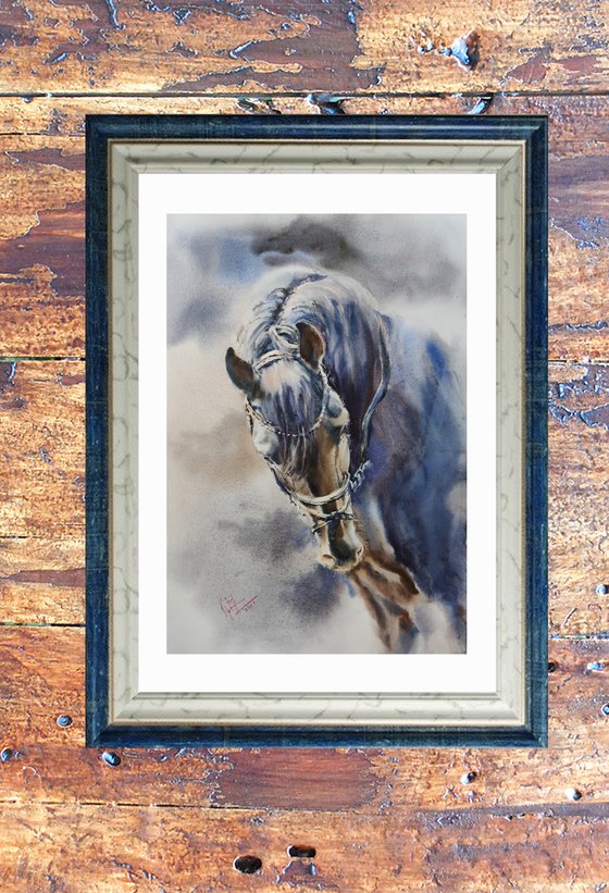 Painting "Portrait of a Horse"