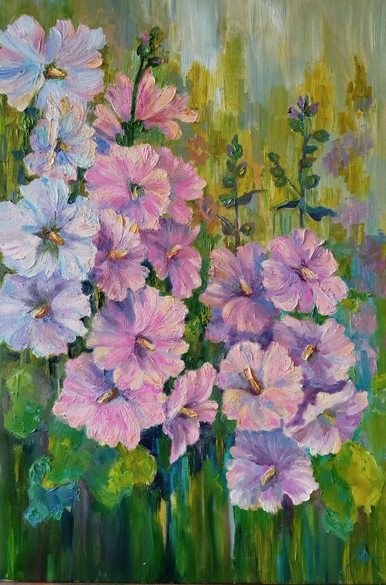 The whisper of pink light