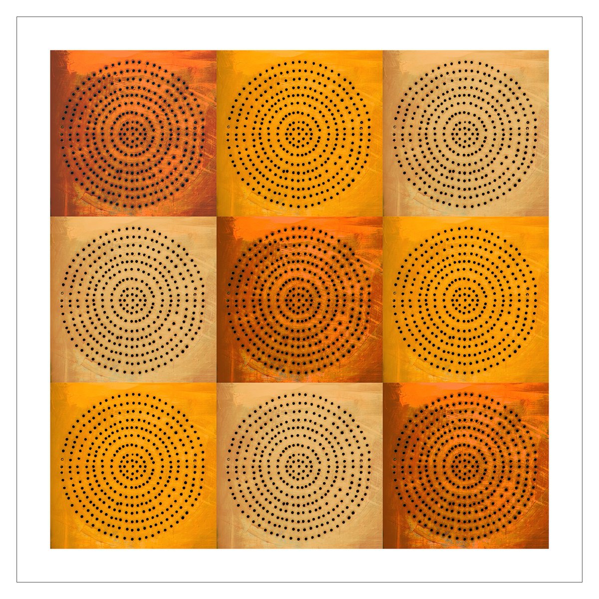 Geometric Abstract Photograph By Beata Podwysocka, 28 X 28, Urban Quilt 3, Original Artwork