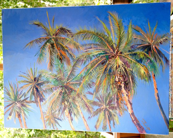 Palm Trees from the Beach