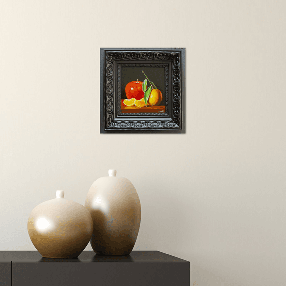 Apple with clementine