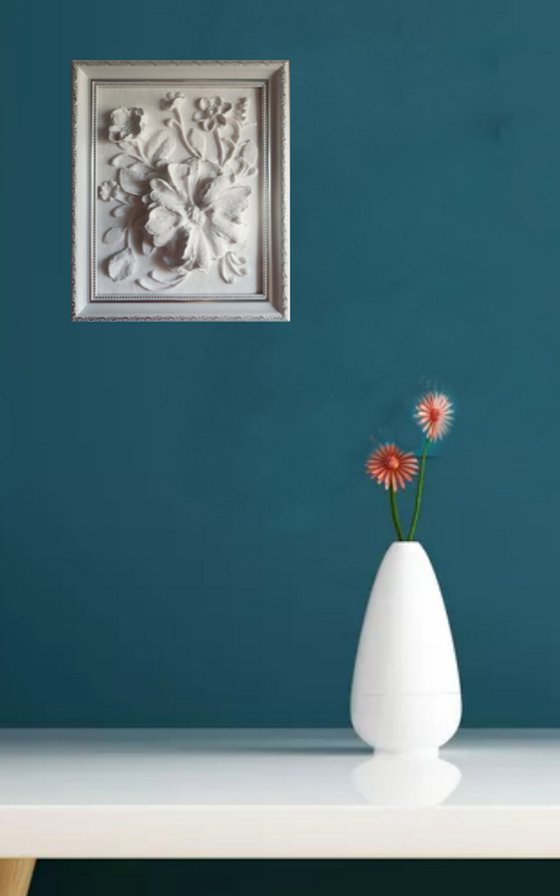 sculptural wall art "Flower"