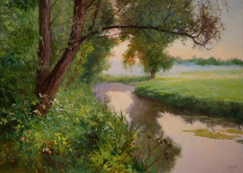Forest river by Eduard Panov