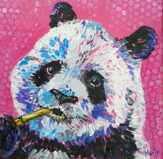 "Pinkish panda"