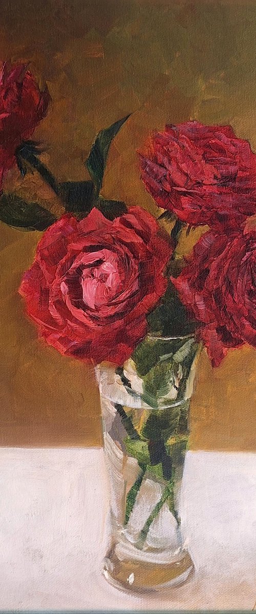 Pink roses by Lana Pochikyan