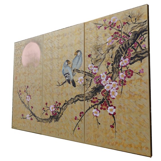 Gold Japanese sakura J352