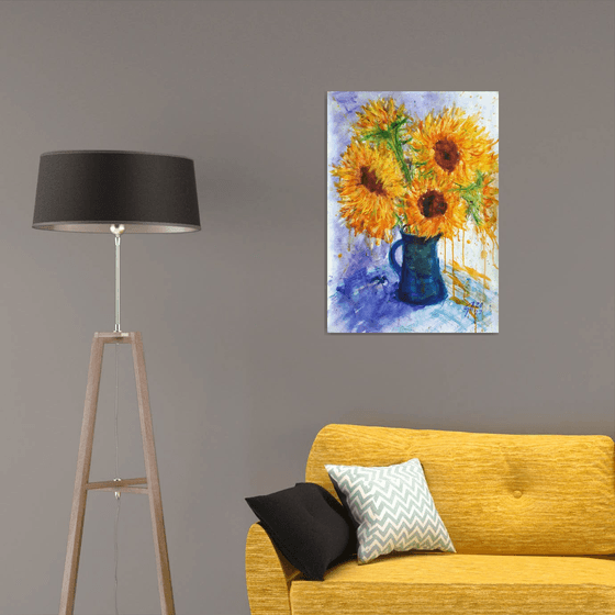 Sunflowers... /  ORIGINAL PAINTING